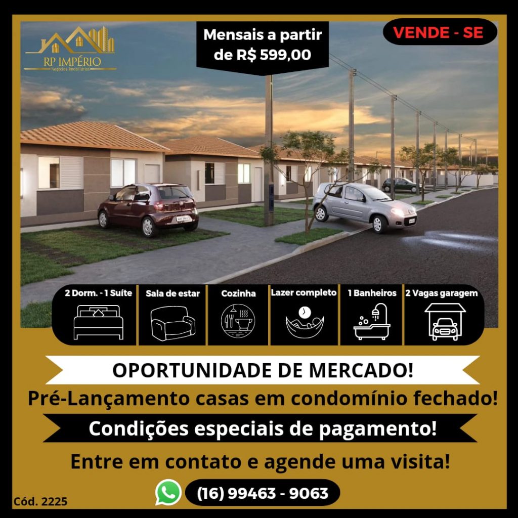 Palácio de Turim – Pré-lançamento de casas em condomínio fechado