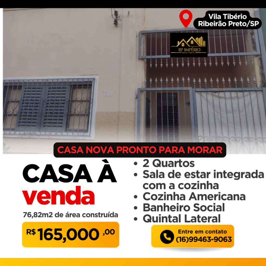 Casa Vila Tibério – Ribeirão Preto/SP